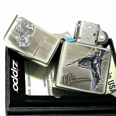 Zippo oil Lighter FINAL FANTASY Dragon Knight Silver F4-041 From