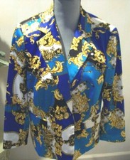 Nwot Ladies Scroll Printed Jacket By Madison Size Large