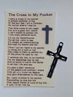 The Cross In My Pocket poem card with a BLACK & SILVER Pocket Cross