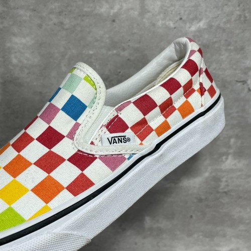 VANS Multi Color Checkered Slip On Women's Flats Loafers Size 7 - Picture 10 of 14