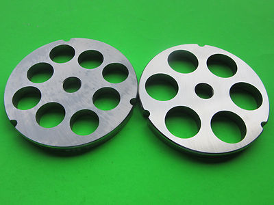 #32 x 3/4'' & 1'' Meat Grinder Plates for Hobart LEM Cabelas Biro Universal etc