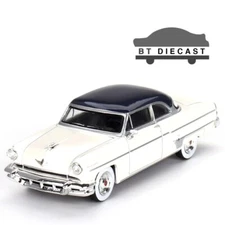 MINI GT 1954 LINCOLN CAPRI 1/64 DIECAST ARCTIC WHITE / ATLANTIC BLUE MGT00631