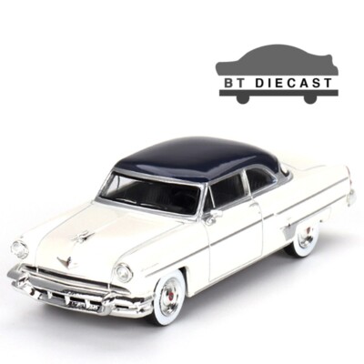 MINI GT 1954 LINCOLN CAPRI 1/64 DIECAST ARCTIC WHITE / ATLANTIC