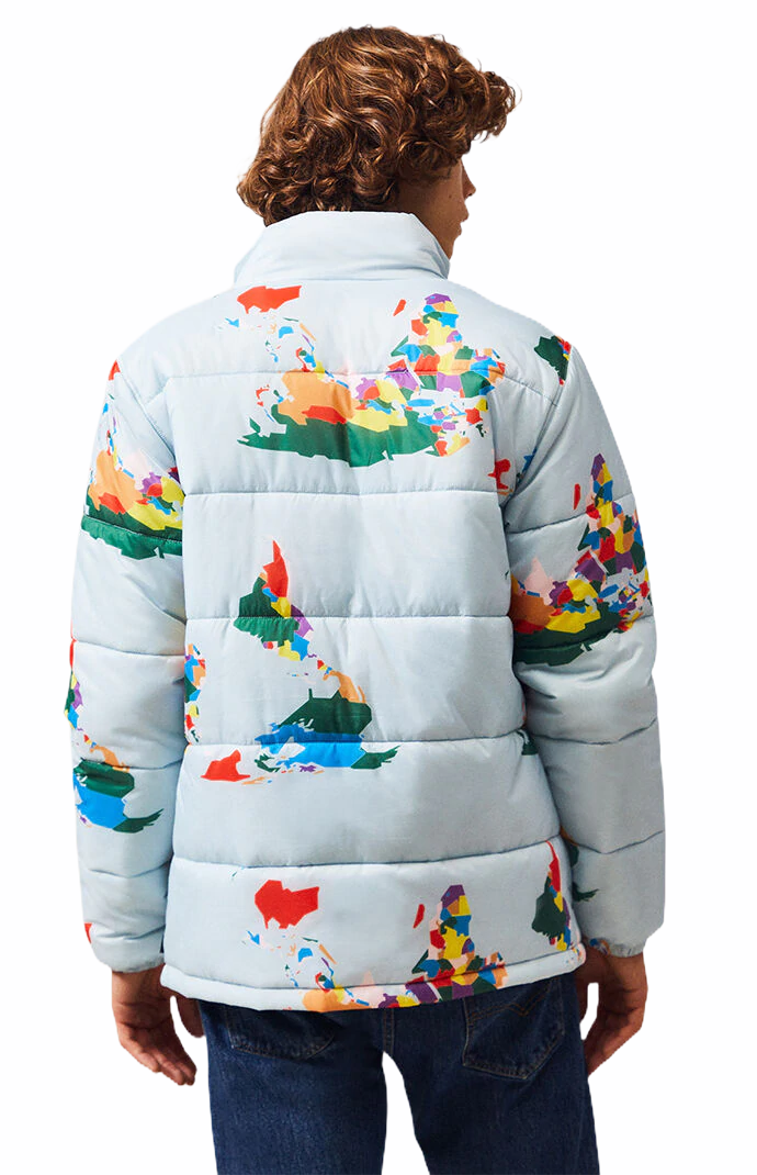 VANS Save Our Planet Puffer Jacket Size 