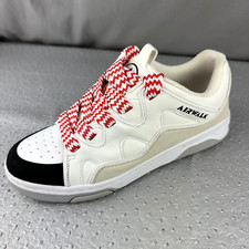 AIRWALK Womens 10M Retro Skateboard Shoes WANIXX Low Top Sneakers Fat Red Laces