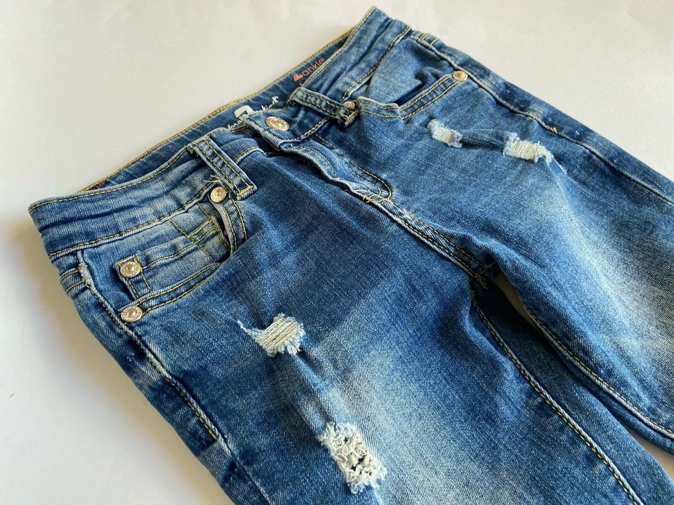 7 FOR ALL MANKIND Geniale dunkle ankle skinny Jeans Gr.6 116 - Bild 2 von 4
