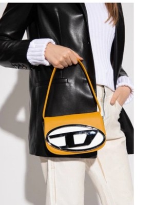 1DR Shoulder diesel bag black with long strap
