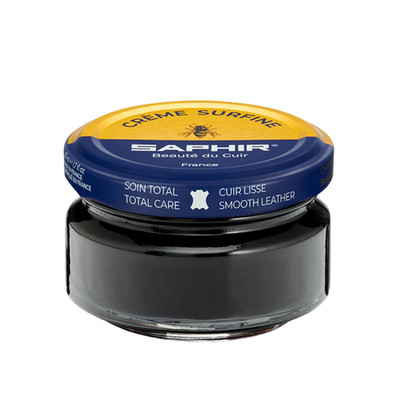 Saphir Creme Surfine Schuhcreme Lederpflege 50ml Schwarz Bienenwachs