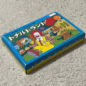 Donald Land W/Box Manual Ticket Famicom FC NES Good Used Game Retro Rare NTSC-J