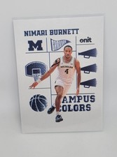 💥 2025-26 ONIT Nimari Burnett Michigan Basketball Campus Colors White CC-11