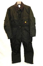 Carhartt 44 Short Black Arctic Extreme Insulated Coveralls Overalls USA Made 44S
