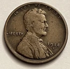 1918-S Lincoln Wheat Cent San Francisco JC1484