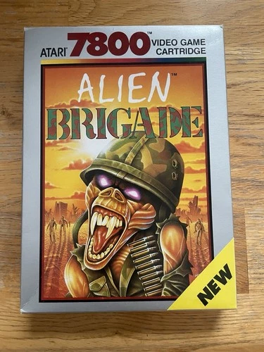 Atari Alien Brigade 7800 Video Game Vintage CIB