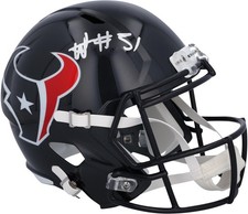 Will Anderson Jr. Houston Texans Autographed 2024 Speed Replica Helmet