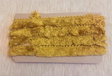 VTG GOLD Brush Fringe Trim 1 Inch by 79 inch 2.19 yards,CRAFTS
