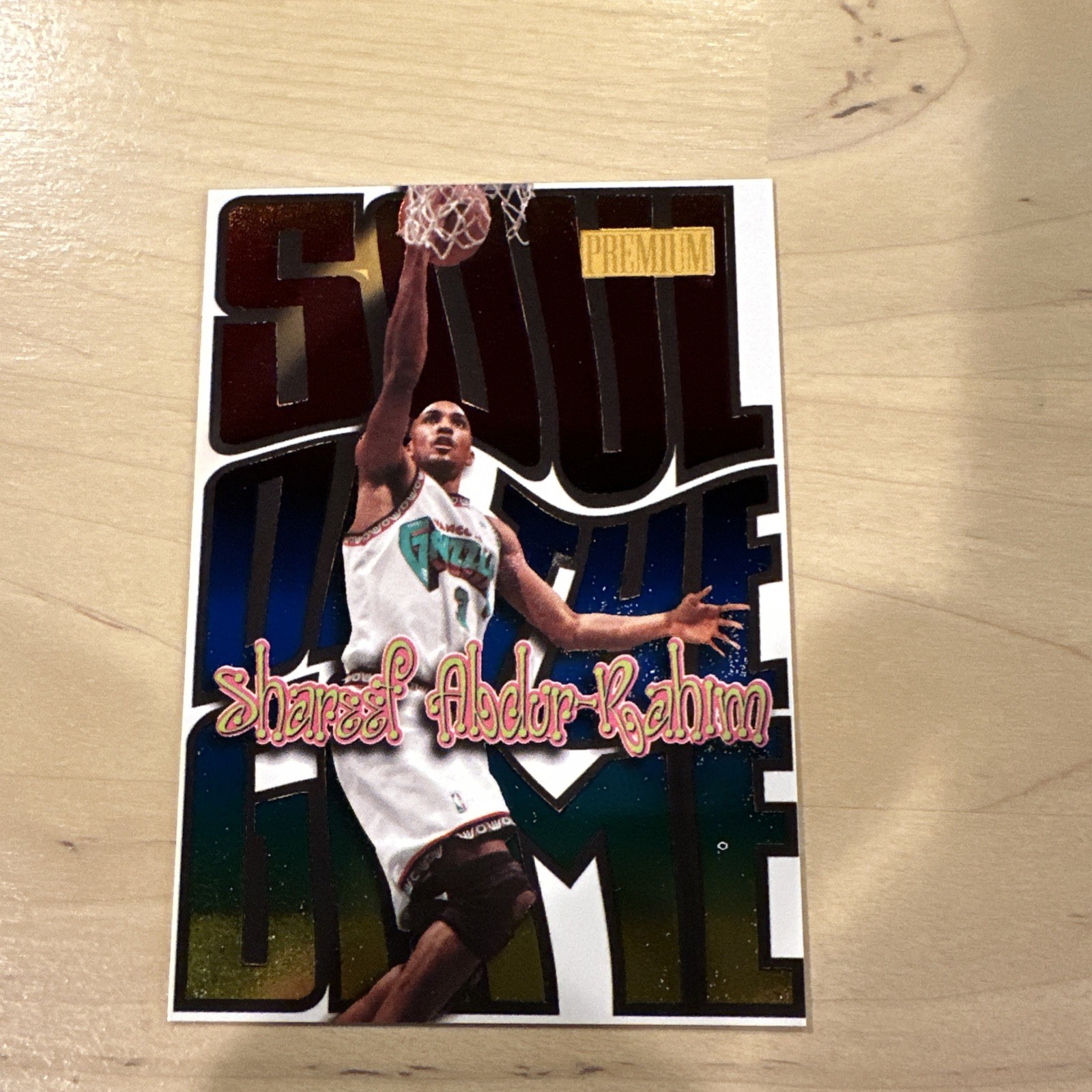 SHAREEF ABDUR-RAHIM 1998-99 SKYBOX PREMIUM #15 SG SOUL OF THE GAME GRIZZLIES