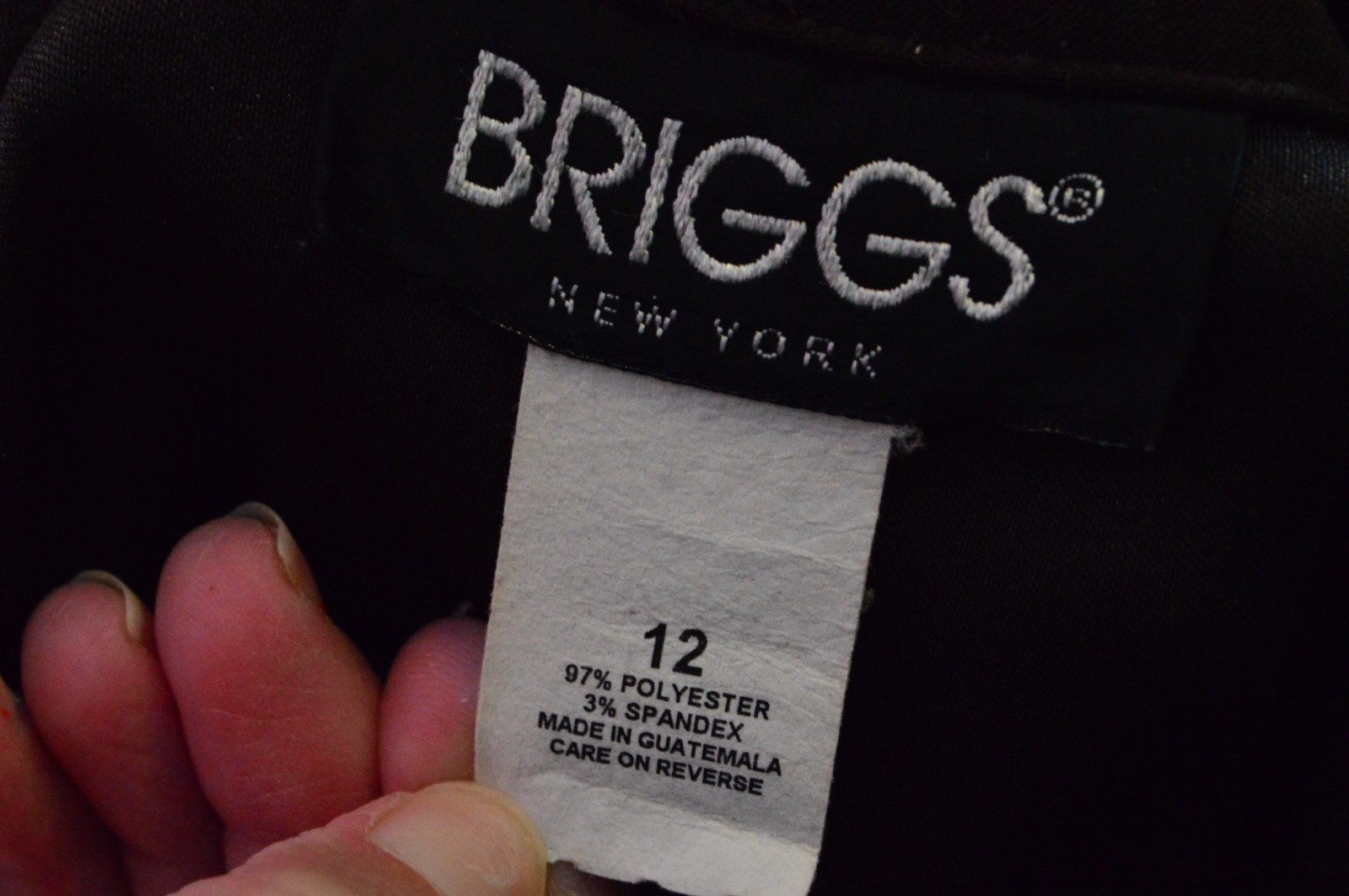 Briggs New York Dark Brown Faux Suede Collared Button Up Jacket Women's Size 12