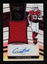 2018 Panini Select White Prizm 15/35 Christian Kirk #JM-CK Auto 7zf