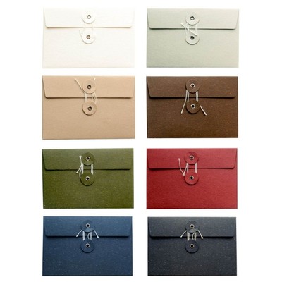 10xElegant Kraft Paper Envelope String Closure for Project Contract Bill