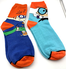 Unisex Adult Novelty Cartoon Theme Crew Socks 8 Pairs Multicolor