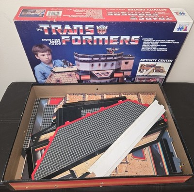 Vtg G1 Transformers 1985 Warren G1 Activity Center Playset Cardboard (No Manual)