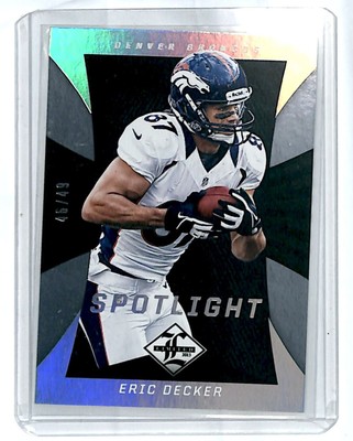 2013 Panini Limited Silver Spotlight Eric Decker 46/49 Denver Broncos #30