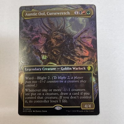 Auntie Ool, Cursewretch (Borderless) Commander: Lorwyn Eclipsed Foil Mythic