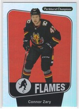 #47 2024-25 Parkhurst Champions RAINBOW FOILBOARD Connor Zary Calgary Flames