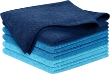 USANOOKS Microfiber Cleaning Cloth - 6 11.5x11.5 Inch (Pack of 6), Multicolor 