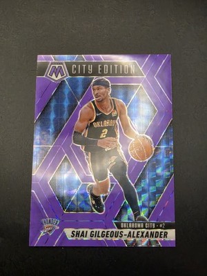Shai Gilgeous-Alexander 2024-25 Mosaic City Edition PURPLE FLUORESCENT #'d /249