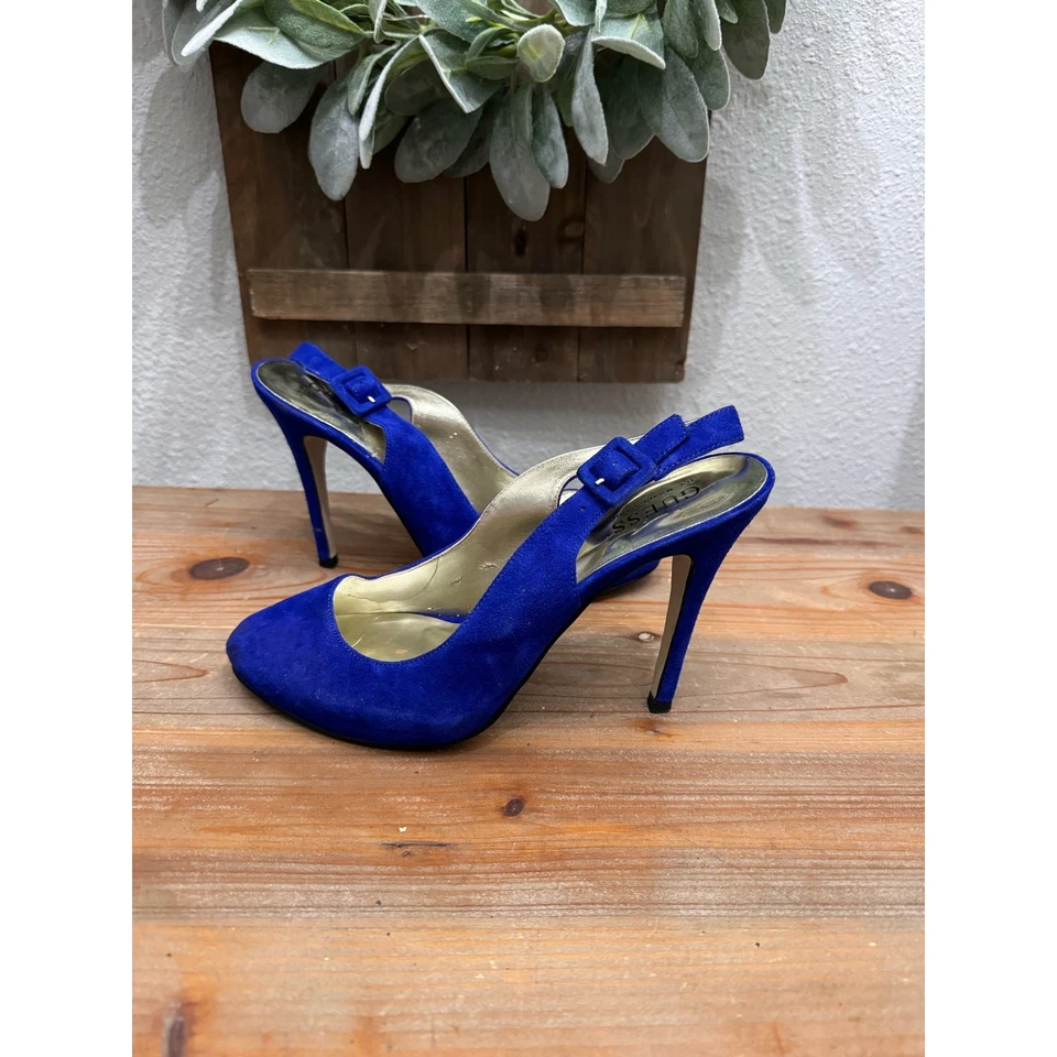 Tacones altos Guess azul real  Foto 4 de 4