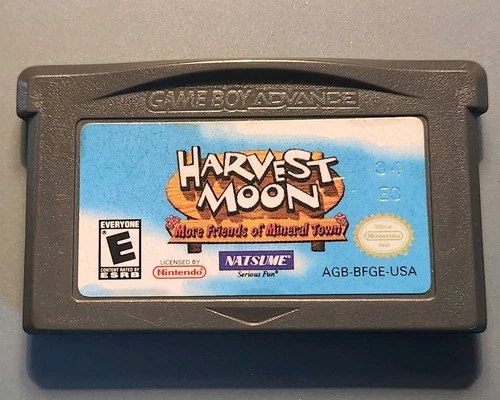Harvest Moon: More Friends of Mineral Town Game Boy Advance Cartridge AUTHENTIC