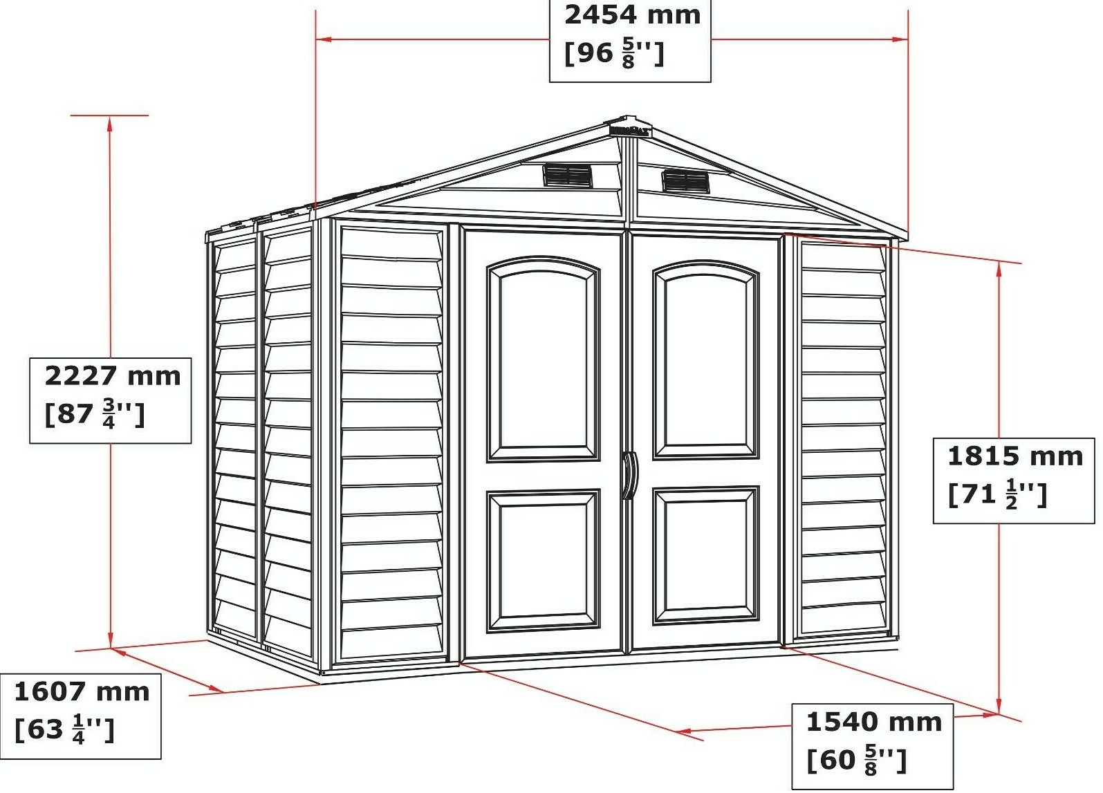 Plastic Garden Shed Plastic Garden Storage 8x6 with Foundation Kit eBay