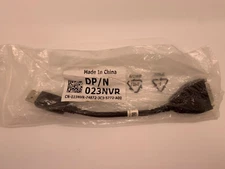 Dell 23NVR DisplayPort to single-link DVI-D passive adapter cable black