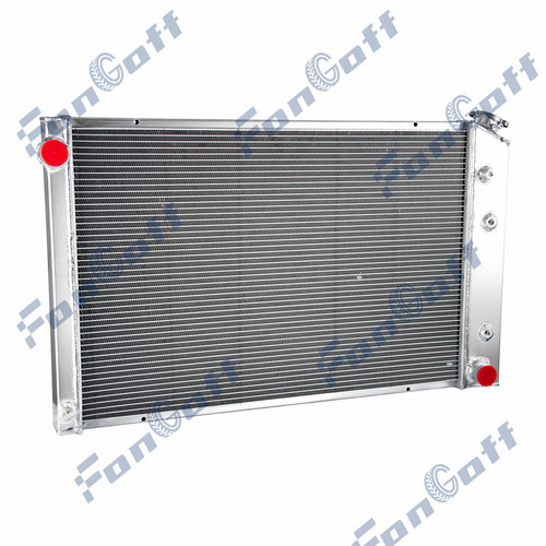 3 Row Aluminum Radiator For 1973-87 Chevy C/K C10/C20/C30/K10 Pickup V6 ...
