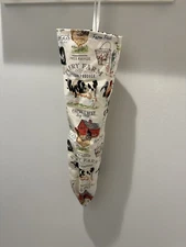 Farmhouse Plastic Grocery Bag Holder Dispenser Garage Kitchen Storage Organizer