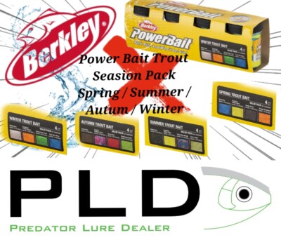 Berkley Power Bait Trout Seasion Pack, Forelle Forellenangeln Teig Forellenteig