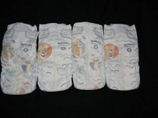 4 Huggies little movers Disposable Diapers Size 8 over 46 Lb + Lbs.