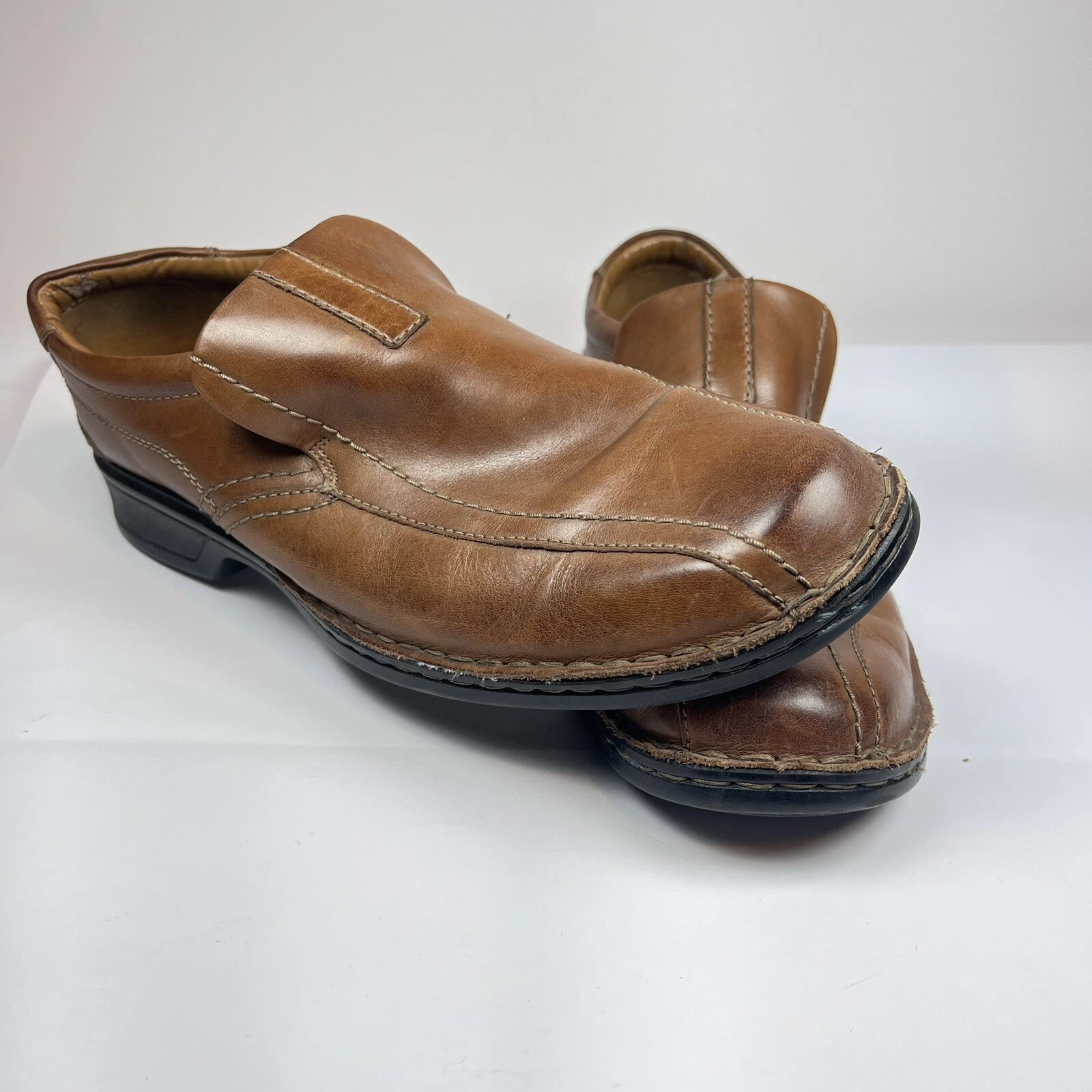 Mocassini uomo Clarks tomaia in pelle marrone taglia 10M scarpe