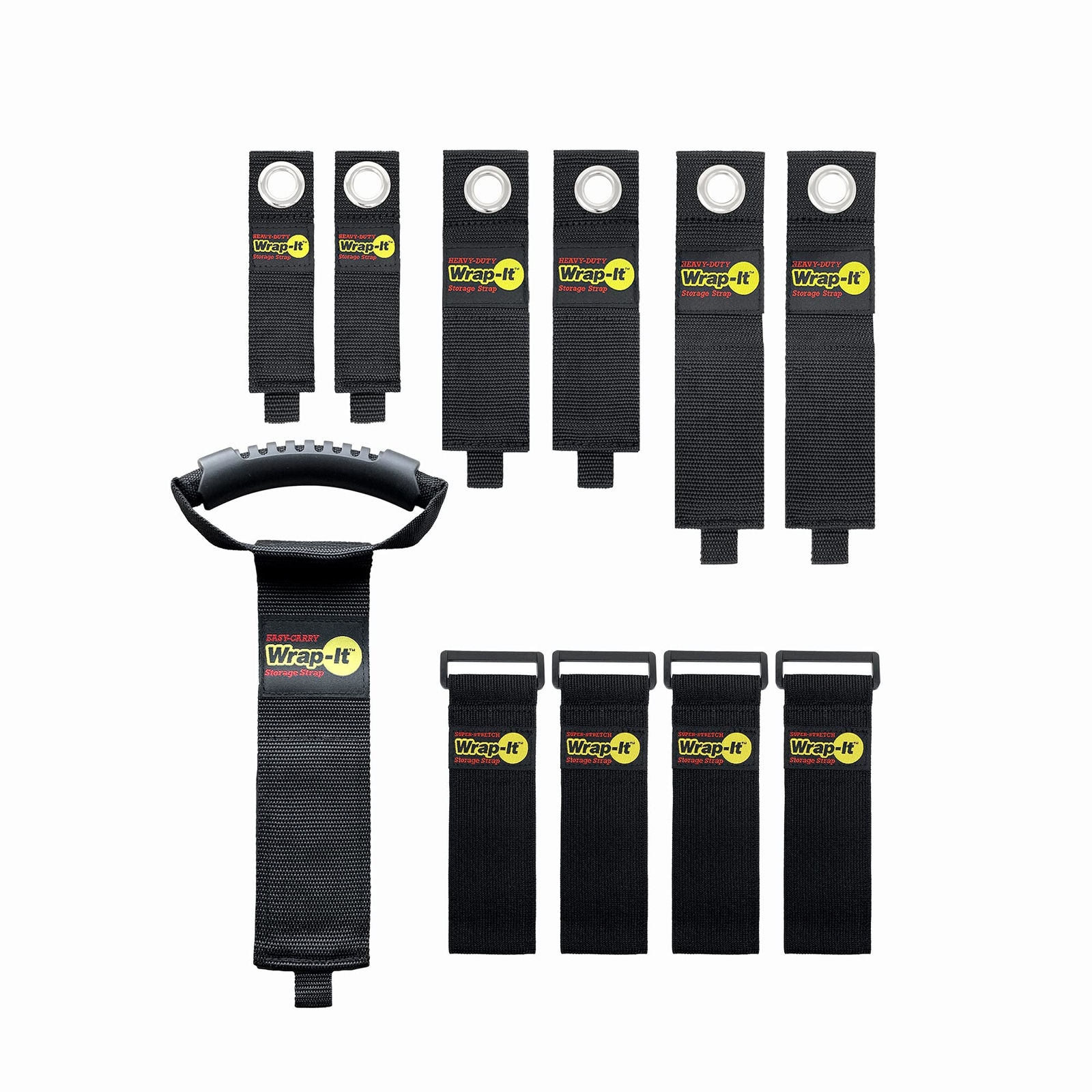 Garage Organization Value Pack - Assorted Storage Straps for Cord and Hose St...