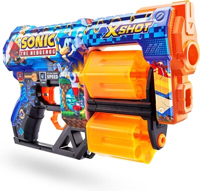 X-Shot SKINS Dread Dart Blaster - Sonic the Hedgehog by ZURU