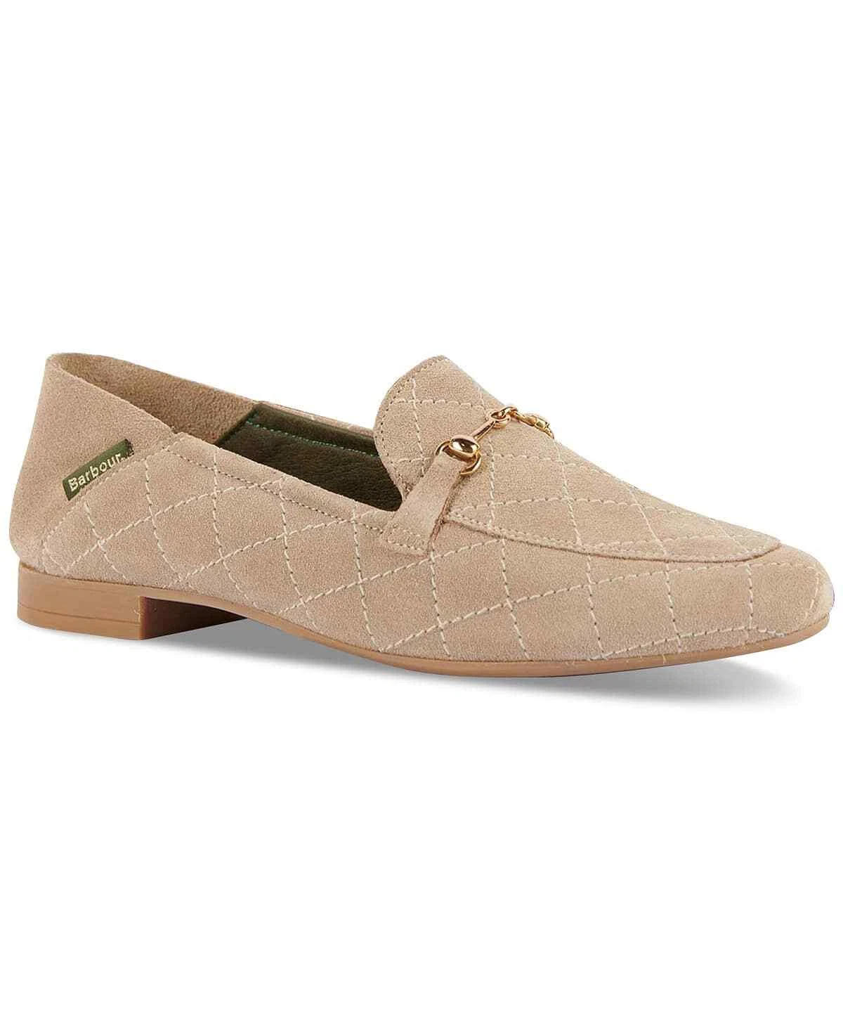 Barbour Women's Beige Suede Esme Loafer Flats - Beige - 8