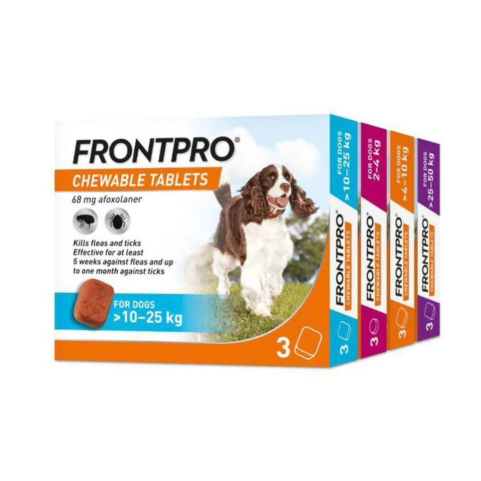 FRONTLINE FrontPro Chewable Tablets 3 pack