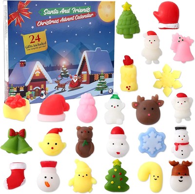 Advent Calendar 2022 Christmas Countdown Calendar 24Pcs Squishy Toys Xmas  Gifts | eBay