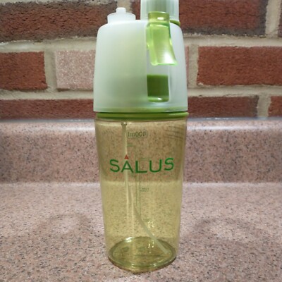 Salus Plastic Hydration Bottle 400ml for sports and fitness w side measurements 