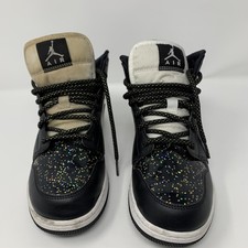 Jordan 1 Mid Black Glitter Av5174 001 | Gagliotta Calzature