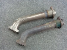 Lot of (2) International 1827816C1 Left Hand Exhaust Tube 'For Parts or Repair'