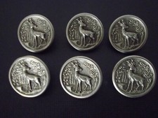 Boutons anciens, Chevreuil, nature, parfait état.