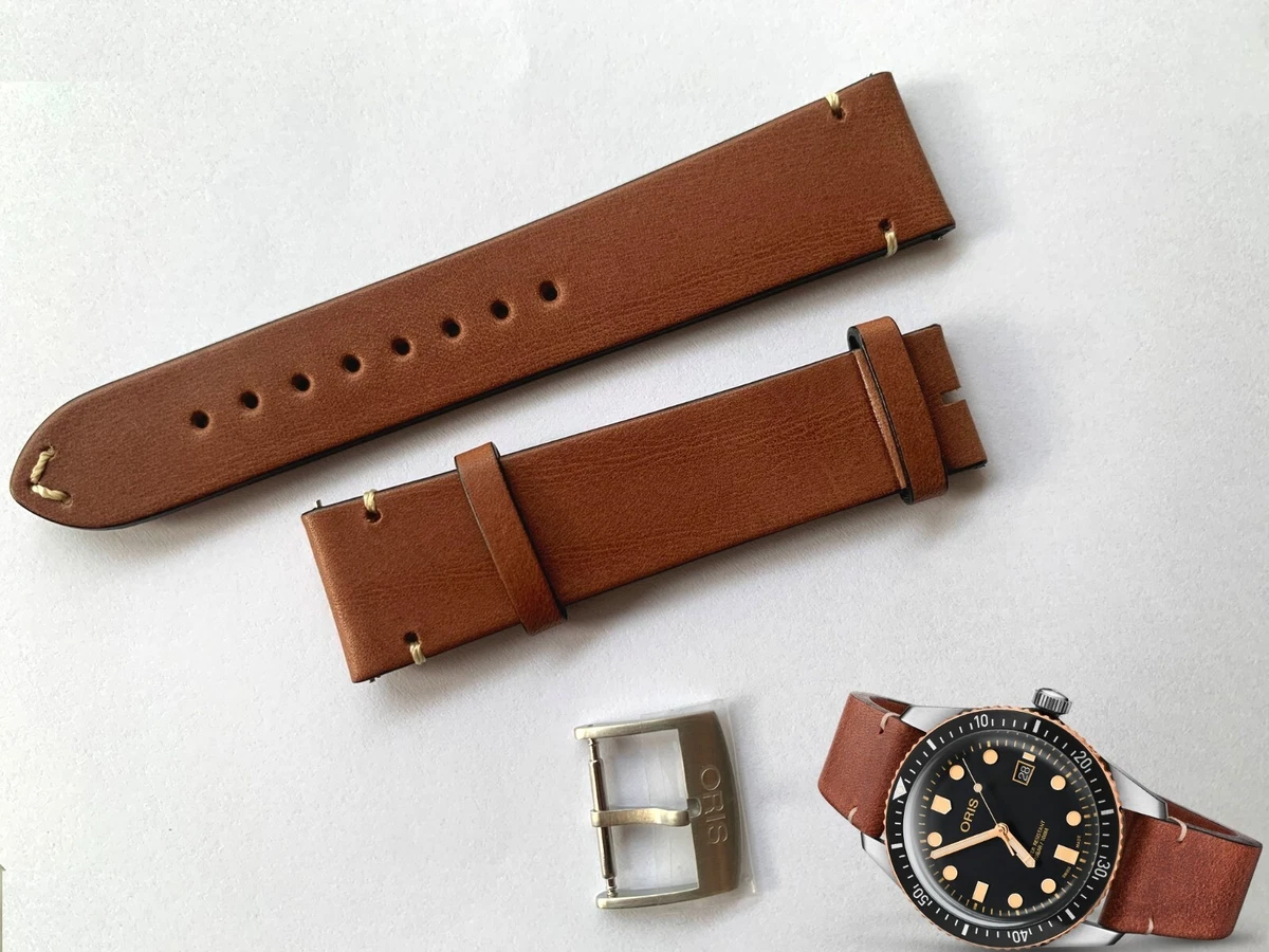 21 MM LEDERBAND GURT AUSKLAPPVERSCHLUSS SCHNALLE FÜR 42 MM