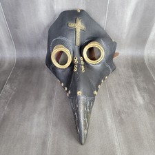 Plague Doctor Mask Steampunk Long Bird Beak Latex Halloween Costume